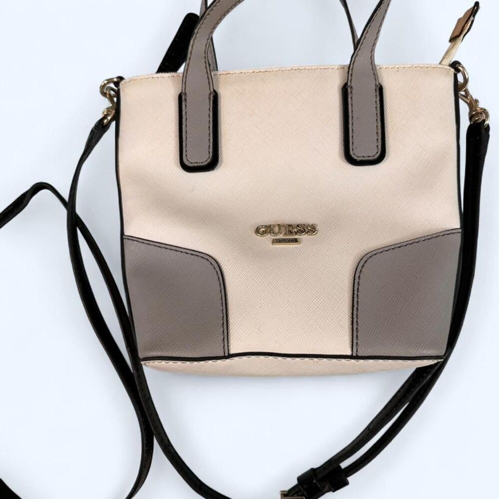 Guess Women's White and Grey Bag